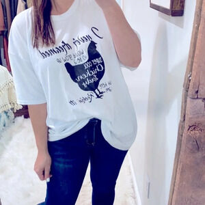 I never dreamed I’d grow up to be a cool chicken lady graphic T-shirt size 2X